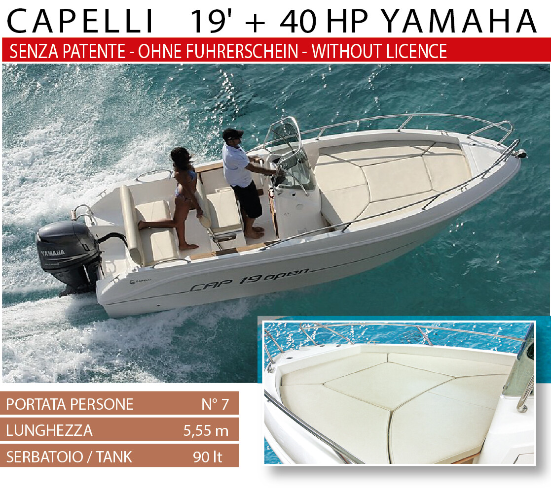 Capelli 19' + 40 HP Yamaha