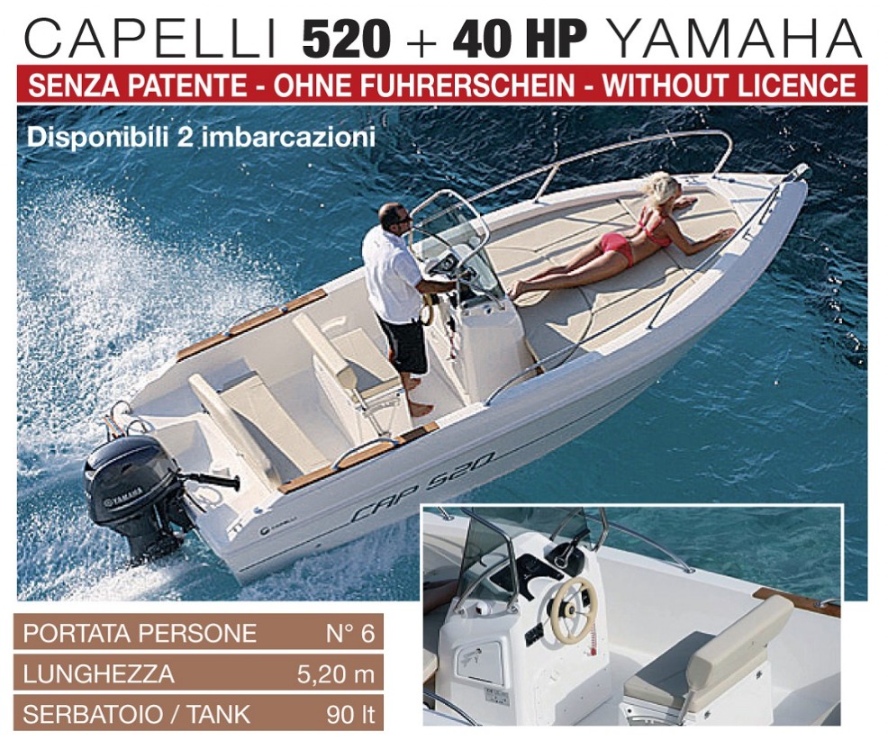 Capelli 520 + 40 HP Yamaha 